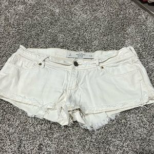 Abercrombie Short Shorts - Size 2 - White Denim